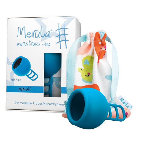 Merula Menstrual Cup mermaid (blau) - ONE SIZE
